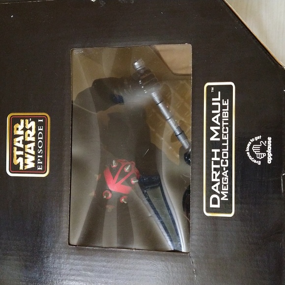 Star Wars EP1 Darth Maul Mega-Collectible 12" Figure Light Up Lightsabers - Picture 5 of 8